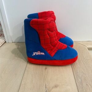 Marvel Spiderman Red and Blue Kids Slippers